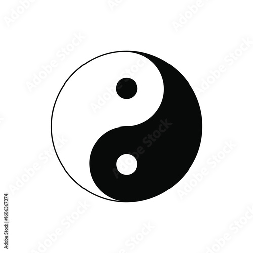 Classic yin yang symbol representing balance and harmony