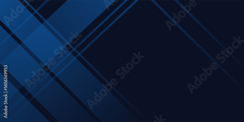 Blue black abstract background geometry shine and layer element vector for presentation design. Suit for business, corporate, institution,