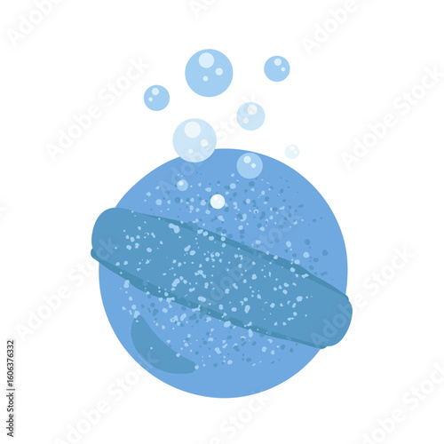 バスボム　イラスト