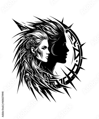 Viking Shield Maiden Warrior