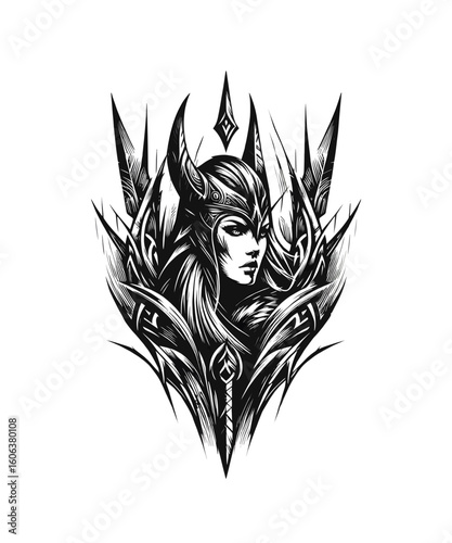 Viking Shield Maiden Warrior