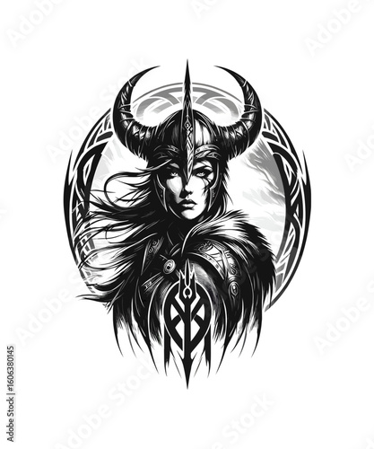 Viking Shield Maiden Warrior