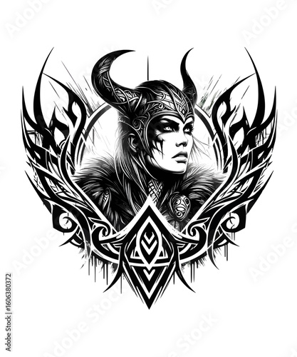 Viking Shield Maiden Warrior