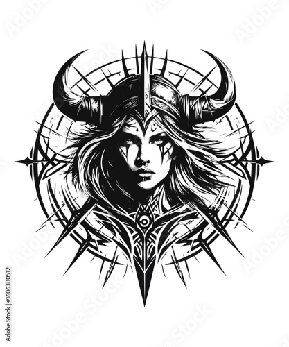 Viking Shield Maiden Warrior