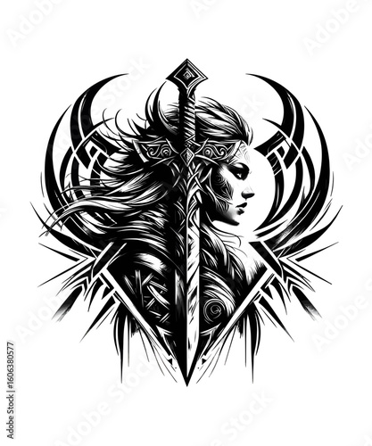 Viking Shield Maiden Warrior