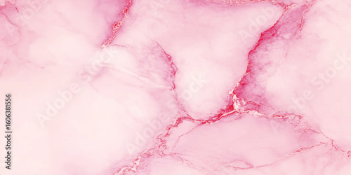 Soft pink marble texture with elegant natural veining, The overall tone is a gentle pastel pink creating a delicate aesthetic, The texture has a smooth, polished appearance for tils design.