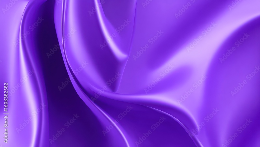 Obraz premium Close-up view of a vibrant purple silk fabric.