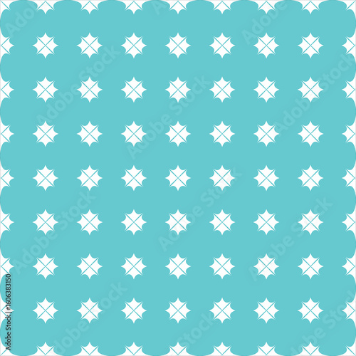 Seamless vector turquoise color square pattern design.