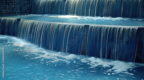 Cascading water feature