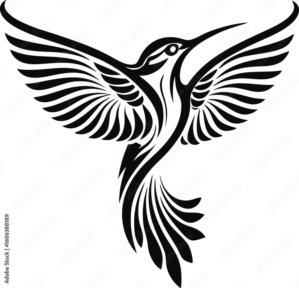 Obraz premium vector illustration of a bird