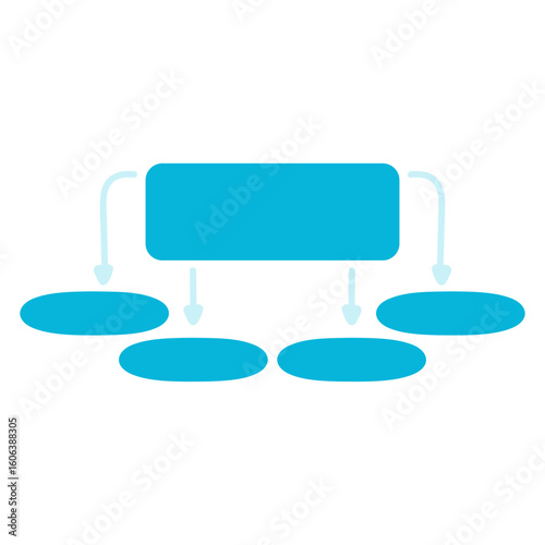 mind map four element infographic