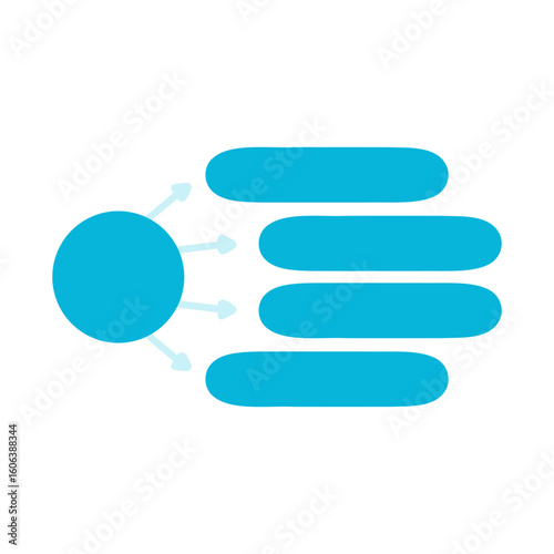 mind map four element infographic
