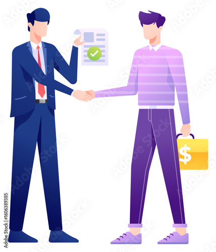 borrowing money illustration