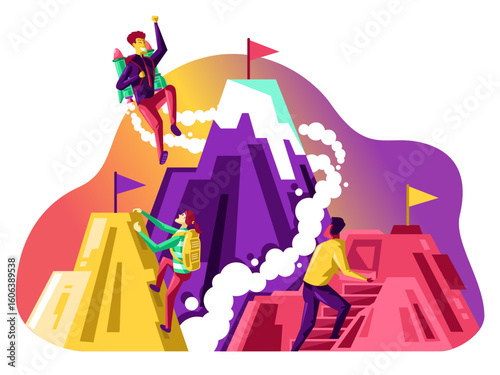 Business Competition Concept Illustration
