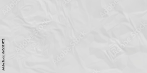 White creased craft crumpled paper texture. white crumpled paper texture sheet background. Wrinkled paper texture.	