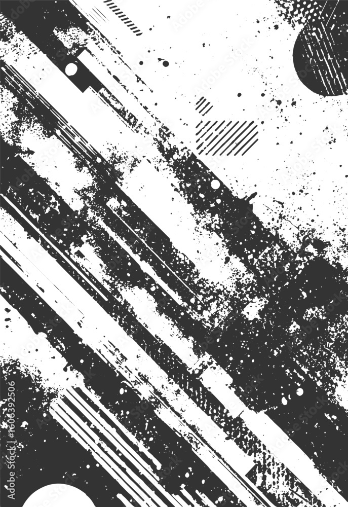 Obraz premium line Texture of scratches, dust, chips, scuffs. Texture Stock In White Background