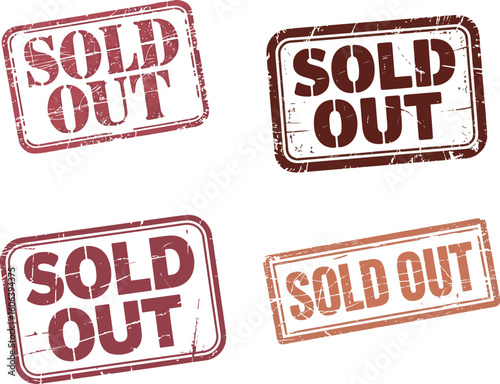  "Sold out" signifies that all available items
