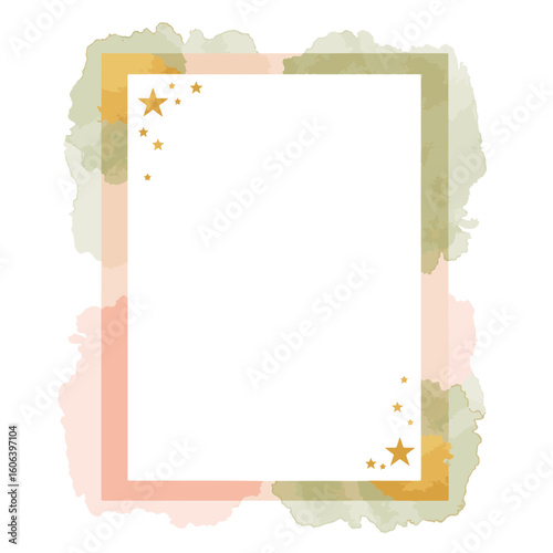 Elegant award plaque design in pastel colors, celebration of achievement