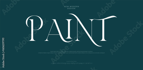 Elegant Font Uppercase Lowercase and Number. Typography Beauty fashion luxury classic letters serif fonts decorative wedding vintage retro logos. vector illustration