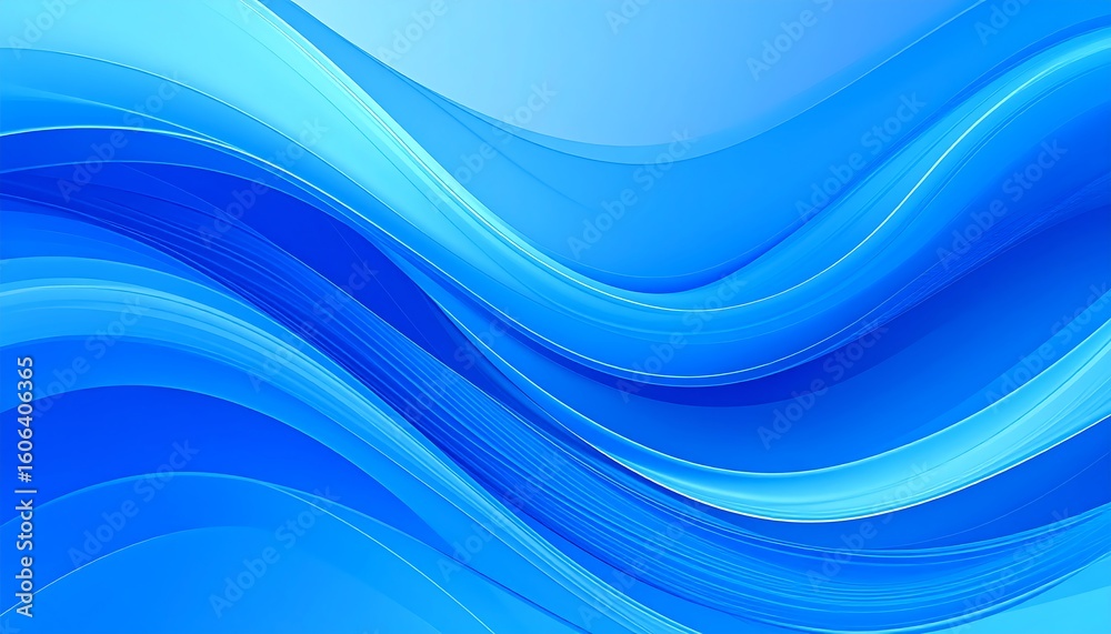 Obraz premium Abstract blue wave design (5)