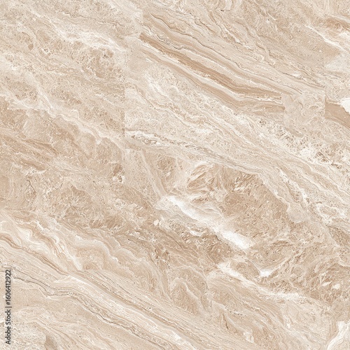 Beige marble-like surface with flowing patterns