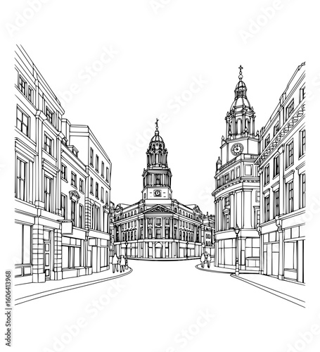 Fleet Street, London  - Historic journalism center, now legal and business hub