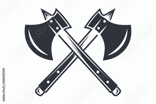 minimalist vector logo axe icon