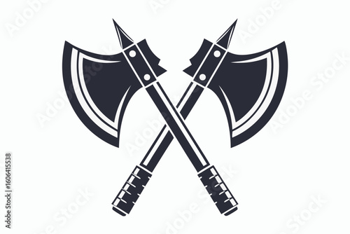 minimalist vector logo axe icon