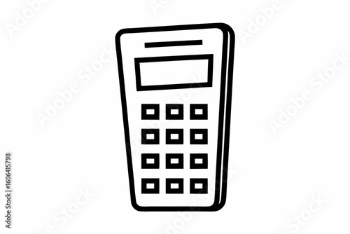  minimalist calculator vector