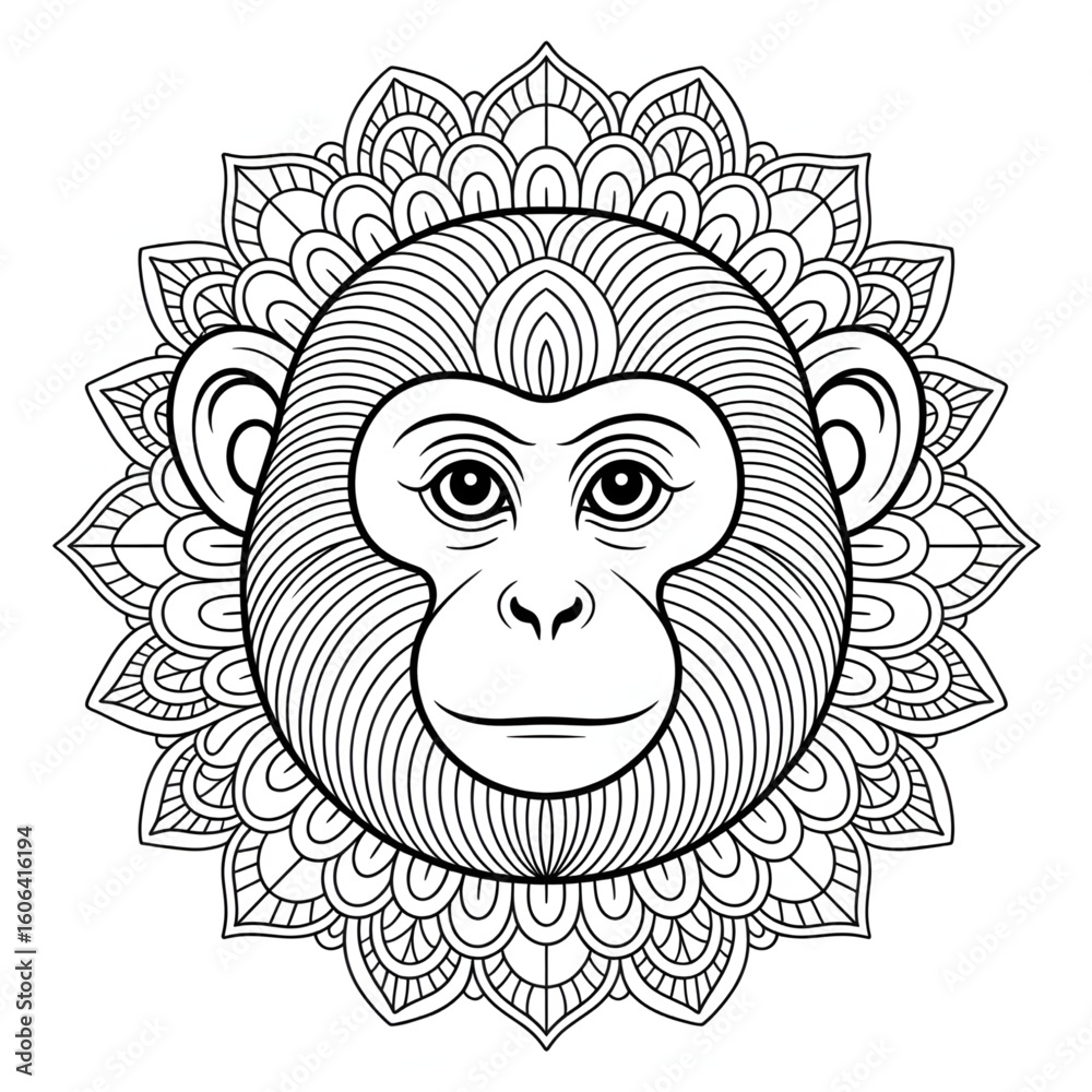 Obraz premium vector illustration of an abstract face