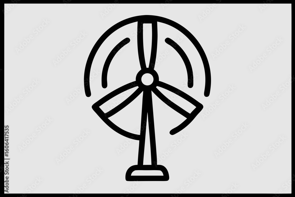 Obraz premium wind turbine icon 
