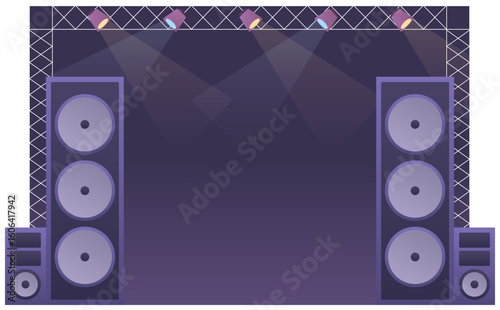 concert stage hall icon