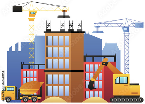 construction site design vector