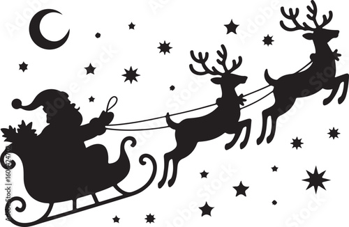 Christmas Vector Art, Holiday silhouette Vector