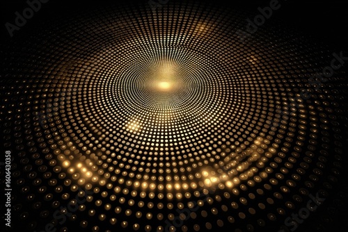 Dynamic pattern of gold and black metallic tones produces a mesmerizing visual effect reminiscent of luxury and sophistication
