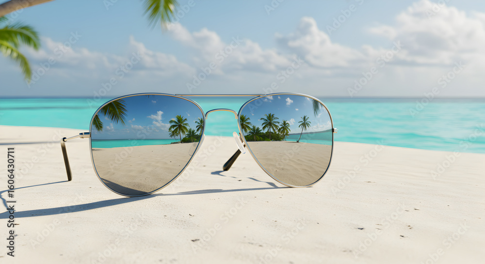 summer vacation on the beach with blue sky summer vacation on the beach with blue sky