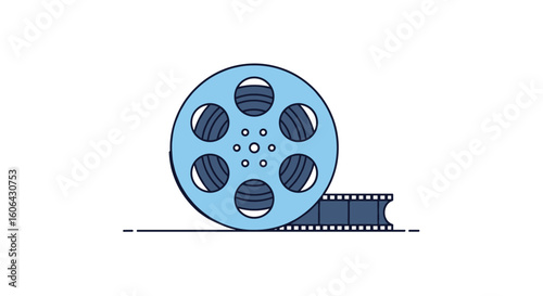 Classic film reel projector entertainment vintage cinema movie roll industry motion picture production artistry