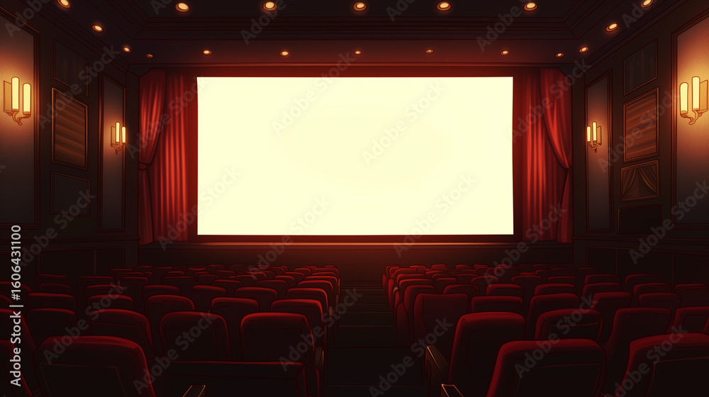 Fototapeta premium 映画館のスクリーン