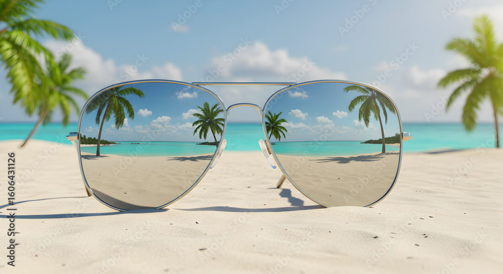 tropical beach with coconut palm trees tropical beach with coconut palm trees