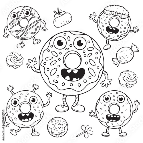 Halloween Sweet Candy Coloring Pages For Adults