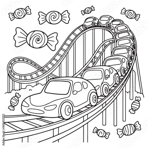 Web Halloween Sweet Candy Coloring Pages For Adults