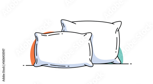 Comfortable pillows for restful sleep and relaxing moments during your day
