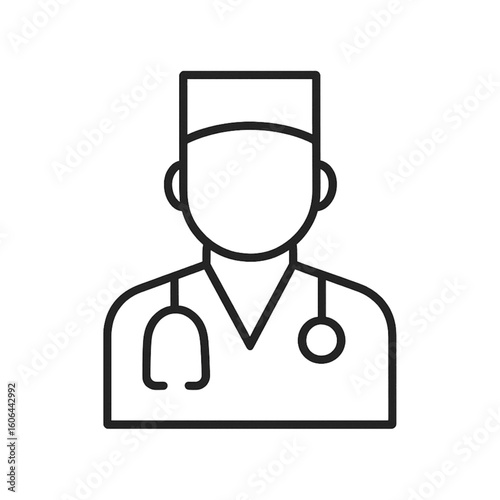 Medical center doctor icon transparent background