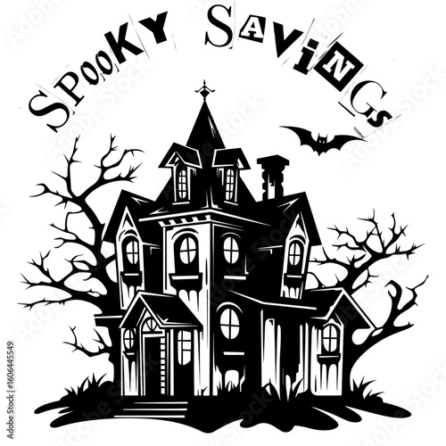 Spooky Savings Halloween Sale Banner – Festive Discount Offer for Seasonal Promotions