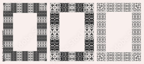 Palestine Traditional Vintage Motifs Frame