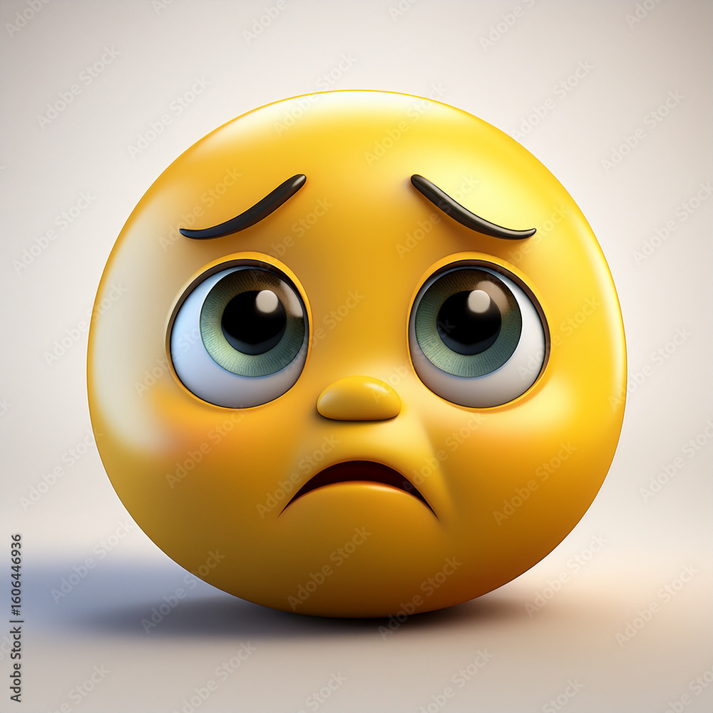 Fototapeta premium sad smiley face