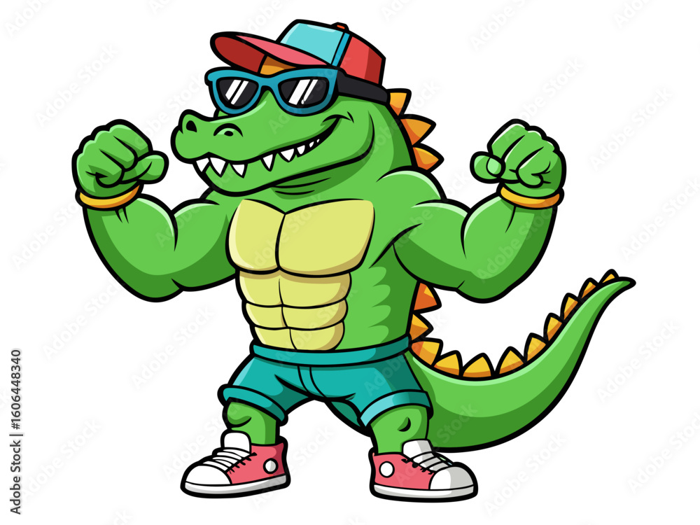 Obraz premium crocodile mascot