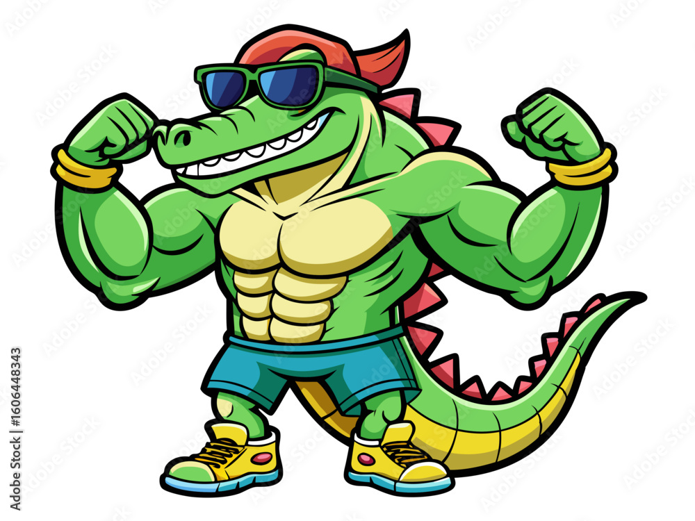 Obraz premium crocodile mascot