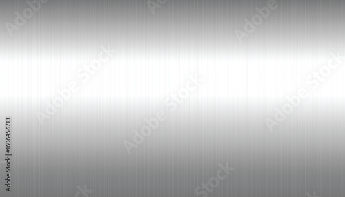 A vector background of a silver or stainless steel brushed metal texture.