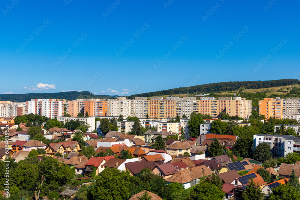 Fototapeta premium Aerial view of Targu Mures city in Romania